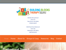 Tablet Screenshot of buildingblockstherapy.com